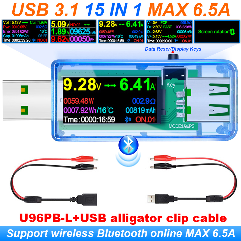 Co Detector Plug - Probador USB 3,1 15 en 1,