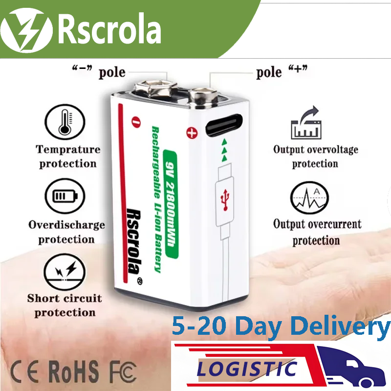 Smoke Detector Interconnected - Batería Recargable de Iones de Litio