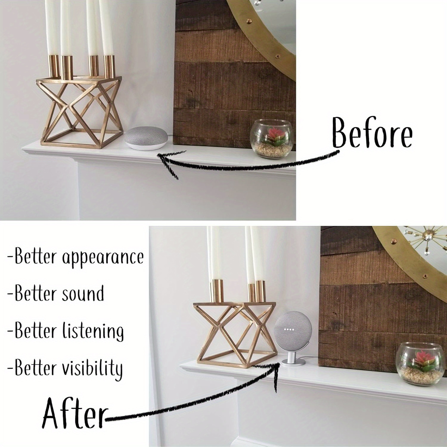Mini soporte para altavoz inte - Google Speaker Nest Mini reseña y precio