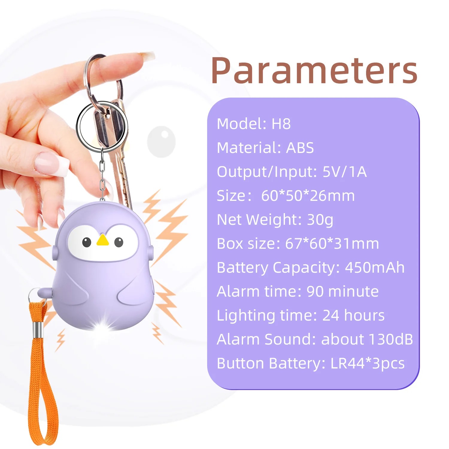 Alarma de Defensa Personal, 5  - Personal Alarm Keychain reseña y precio