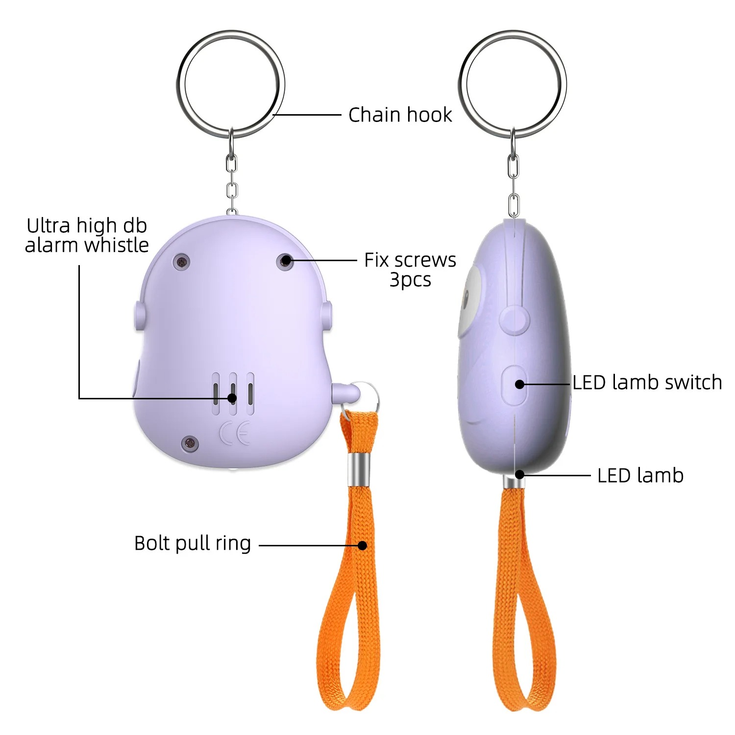Alarma de Defensa Personal, 5  - Personal Alarm Keychain reseña y precio