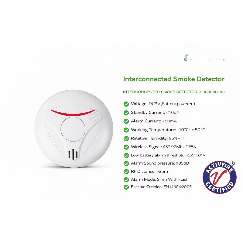 Detector de Humo Inalámbrico A - Smoke Detector Interconnected reseña y precio
